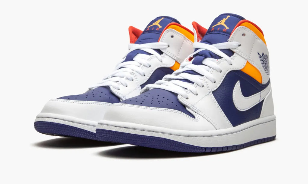 Air Jordan 1 Mid Deep Royal Blue Orange – 1 Premium Luxury Sneaker