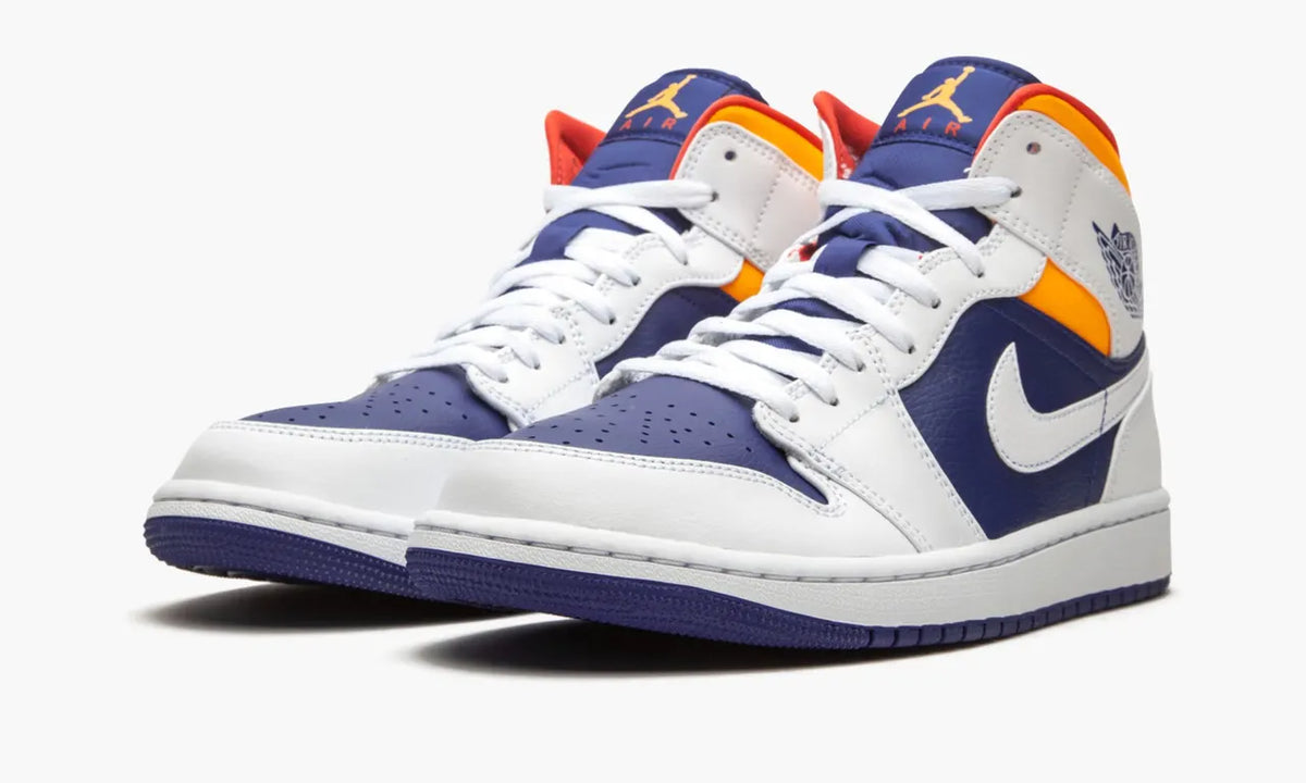 Air Jordan 1 Mid Deep Royal Blue Orange – 1 Premium Luxury Sneaker
