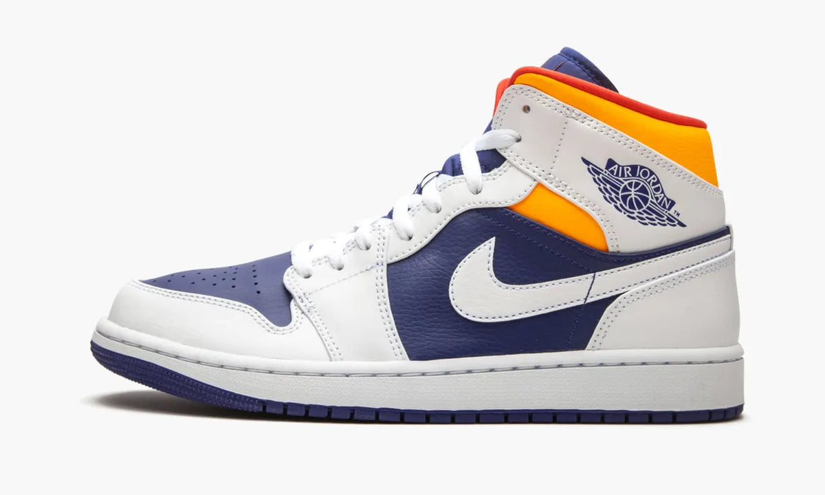 Air Jordan 1 Mid Deep Royal Blue Orange – 1 Premium Luxury Sneaker