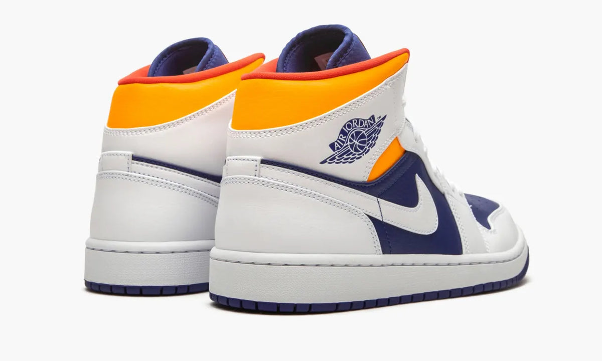 Air Jordan 1 Mid Deep Royal Blue Orange – 1 Premium Luxury Sneaker