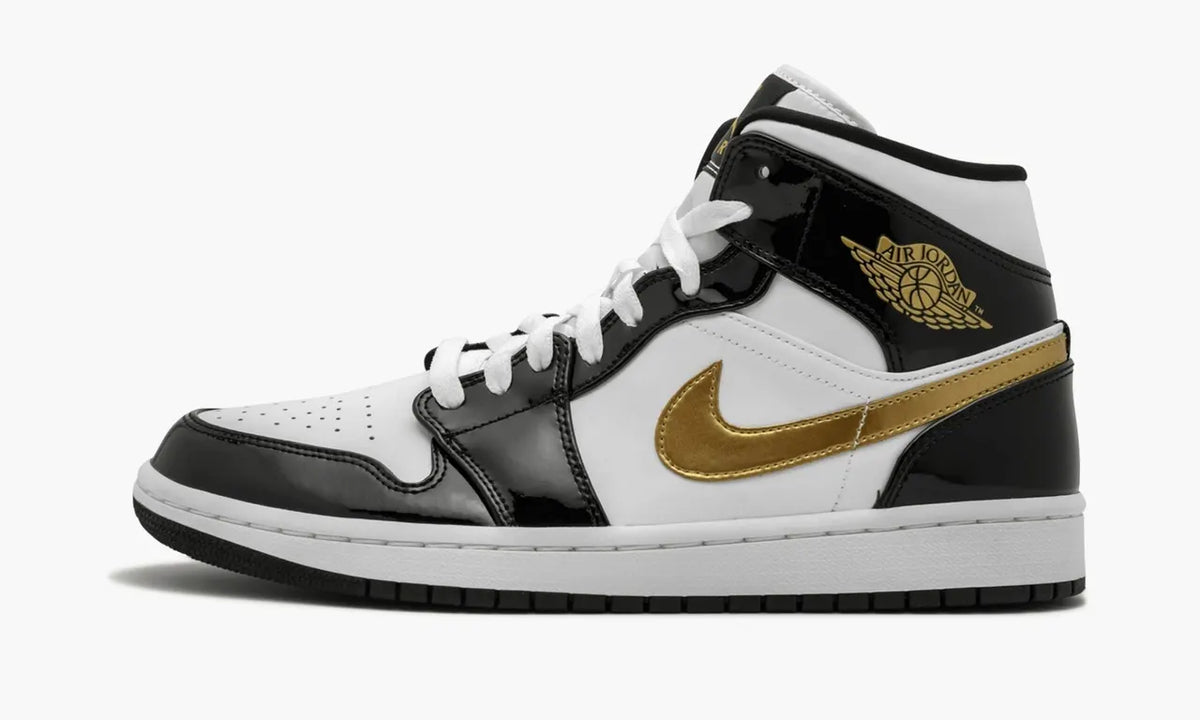 Air Jordan 1 Mid Black White Gold: #1 Premium Exclusive Luxury Sneakers