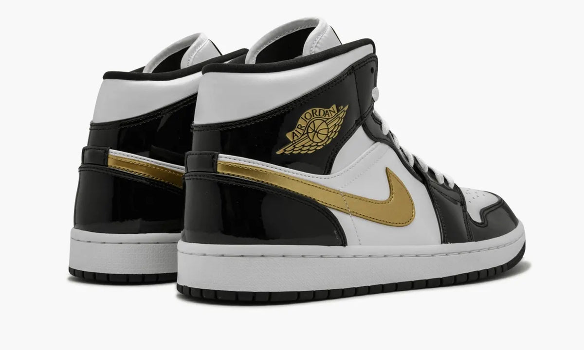 Air Jordan 1 Mid Black White Gold: #1 Premium Exclusive Luxury Sneakers