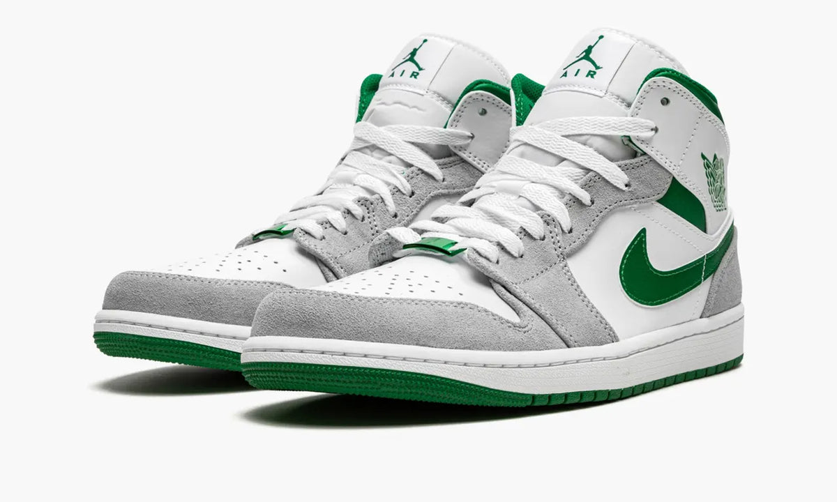 Air Jordan 1 Mid: 1 Ultimate Premium Pine Green Sneaker for Elite Style