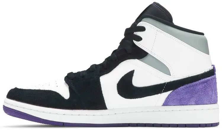 Air Jordan 1 Mid: 1 Premium Court Purple Luxury SE Edition Sneaker for 2024