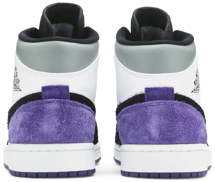 Air Jordan 1 Mid: 1 Premium Court Purple Luxury SE Edition Sneaker for 2024