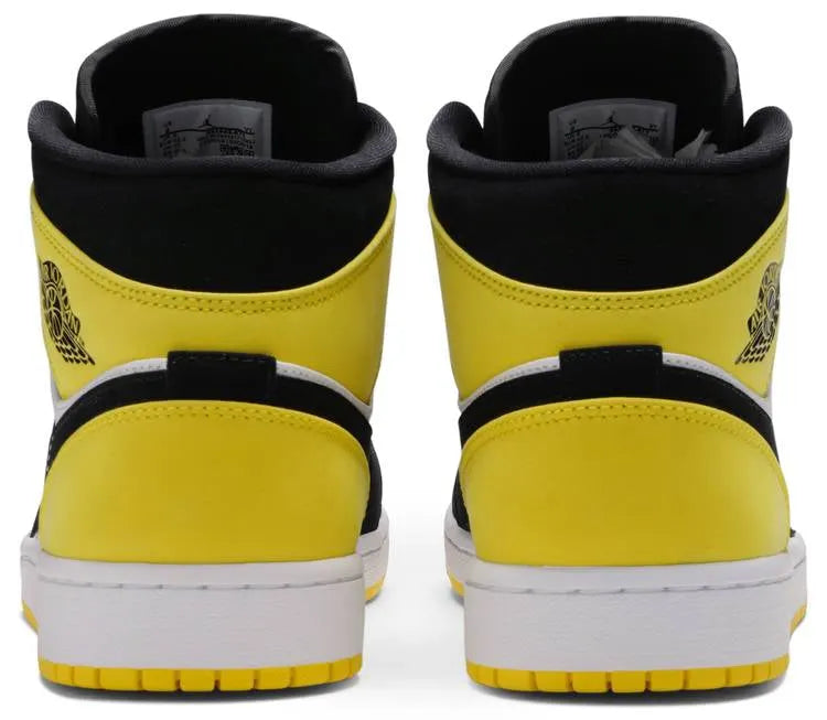 Air Jordan 1 Mid sneakers: Premium 2024 Yellow and Black Edition