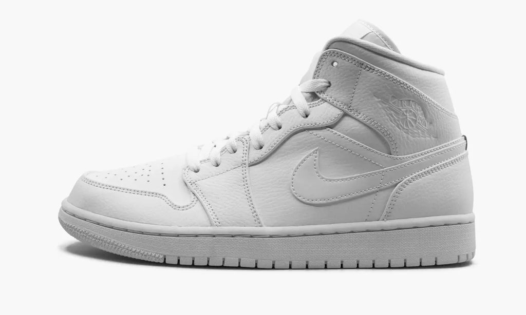 Air Jordan 1 Mid White Premium Leather Sneakers: 2024 Ultimate Edition