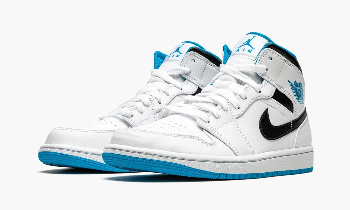 Air Jordan 1 Mid Premium White Black Blue – Top 1 Choice for 2024