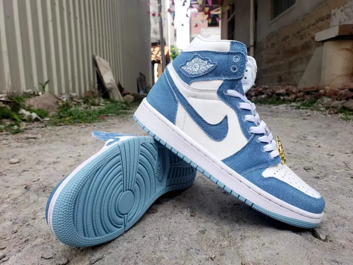 blue Air Jordan 1 High Denim