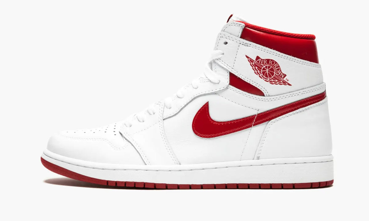 Air Jordan 1 Retro: 1 Ultimate Premium Metallic Red High-Top Sneaker