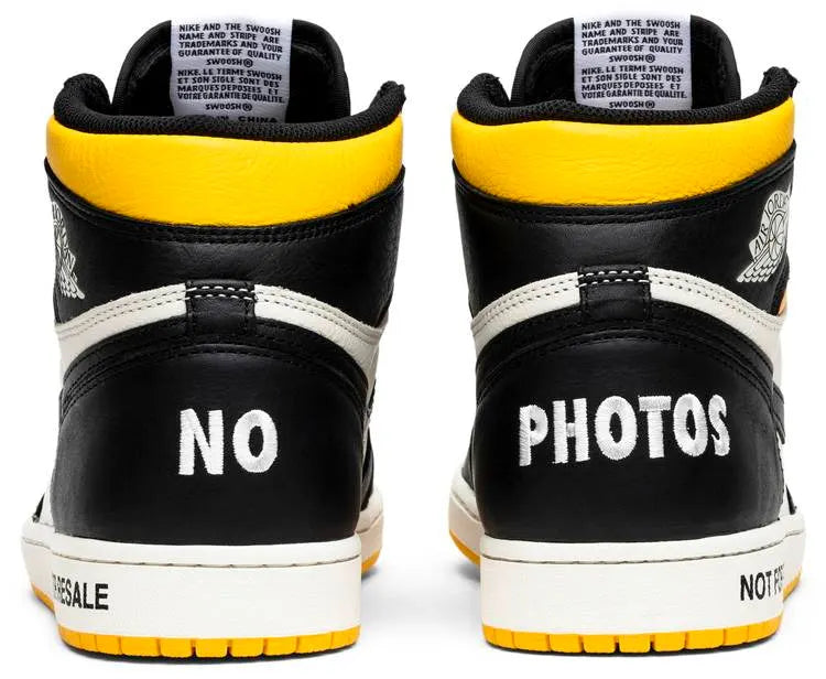 Air Jordan 1 Retro High OG Not For Resale Varsity Maize Premium 2018