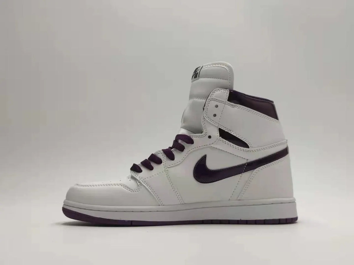 high Air Jordan 1 White Purple - Hình 5