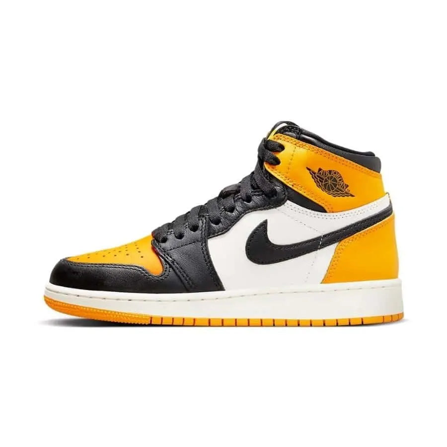 Air Jordan 1 Taxi: Premium 2022 Retro High OG Luxury Yellow Toe Shoes
