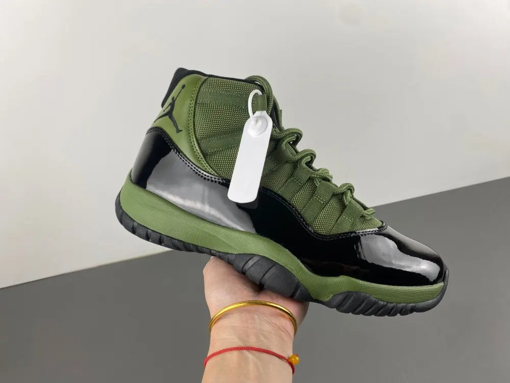 retro Air Jordan 11 Olive Green - Hình 5