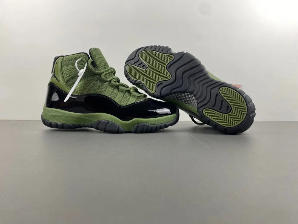 retro Air Jordan 11 Olive Green - Hình 12
