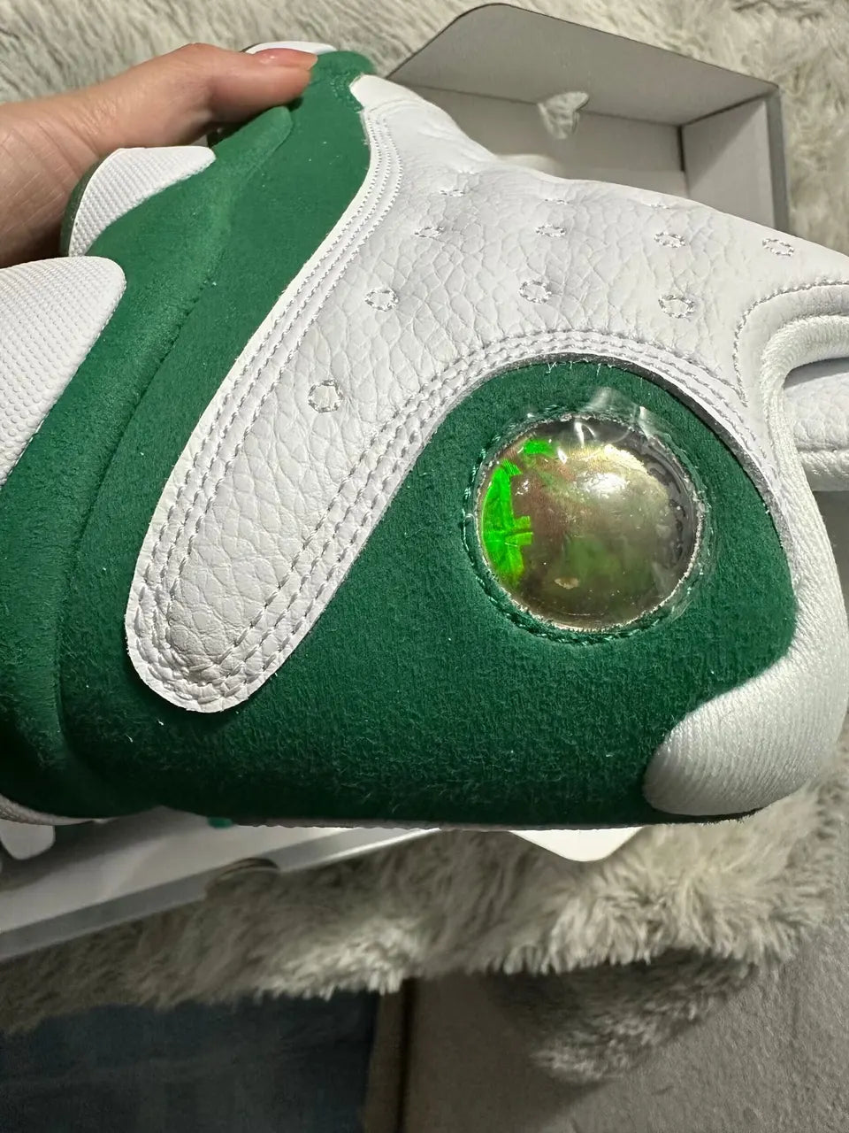 Air Jordan 13 White Lucky Green - Hình 4