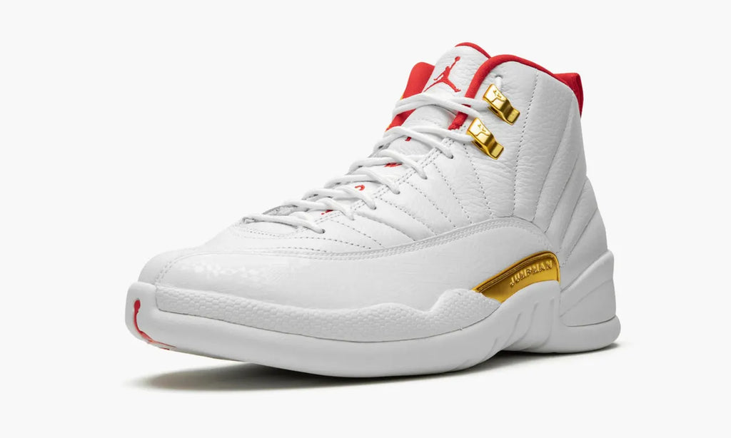 retro iconic Air Jordan 12 White Red - Hình 5