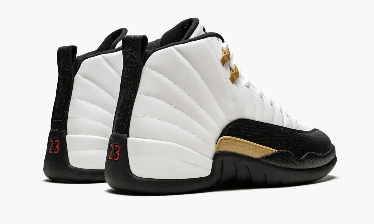 Jordan 12 White Black Gold - Hình 3
