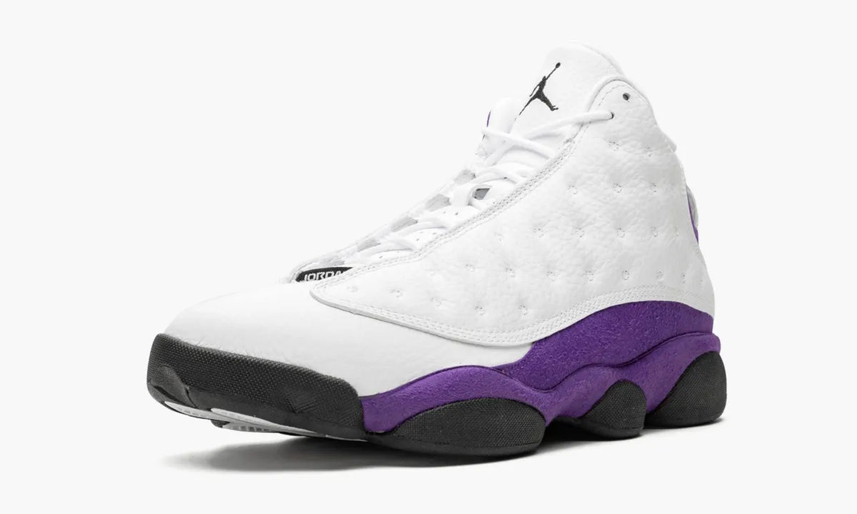 court Air Jordan 13 White Purple - Hình 5