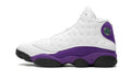 court Air Jordan 13 White Purple