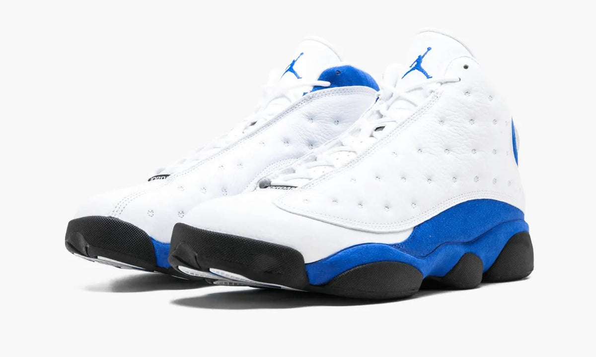 white Jordan 13 Retro Hyper Royal - Hình 4