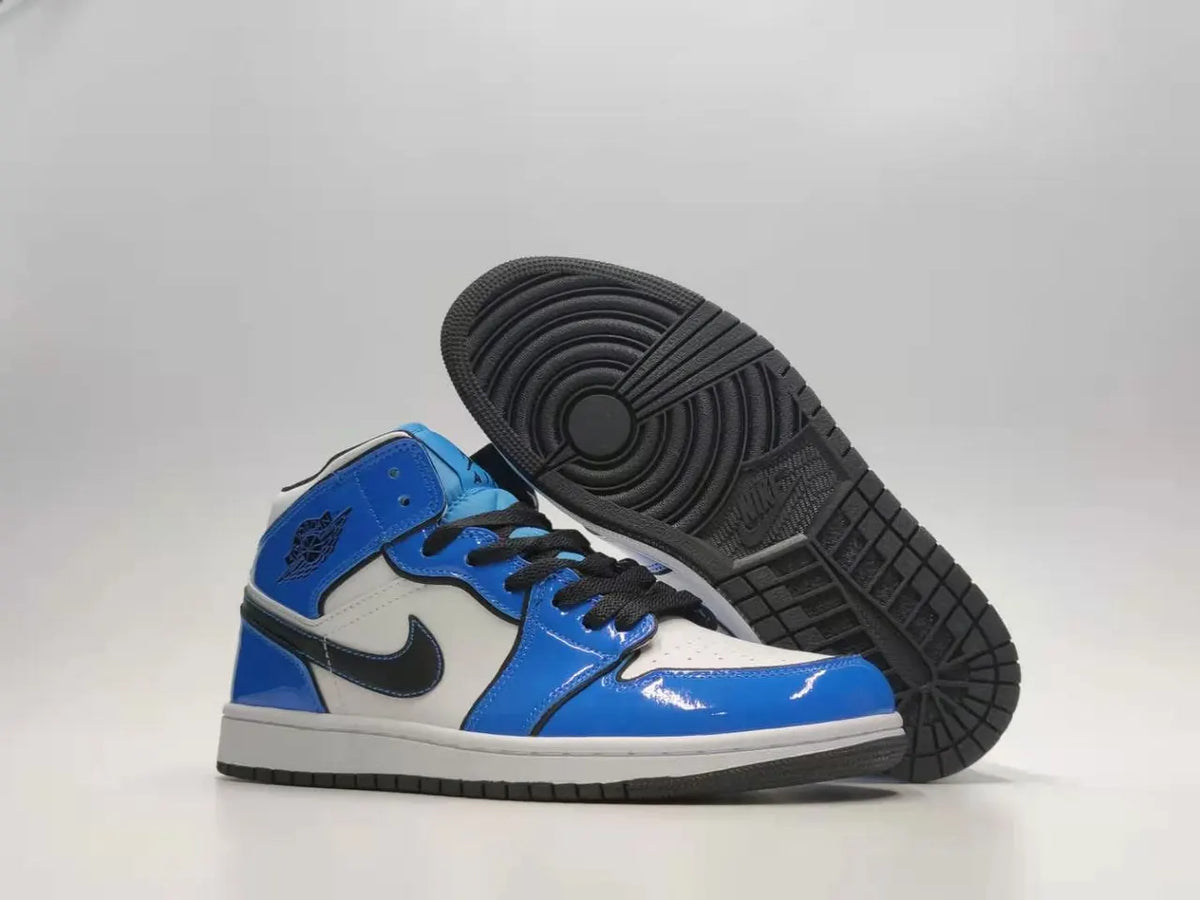 Air Jordan 1 Mid Blue premium - Hình 2