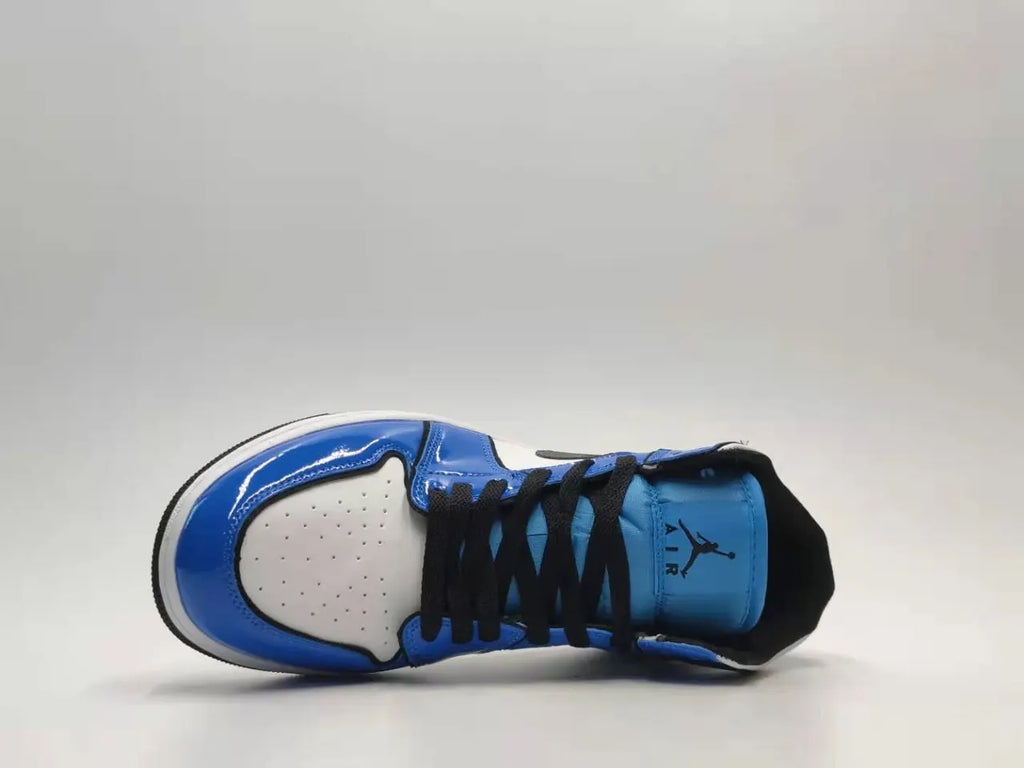 Air Jordan 1 Mid Blue premium - Hình 4