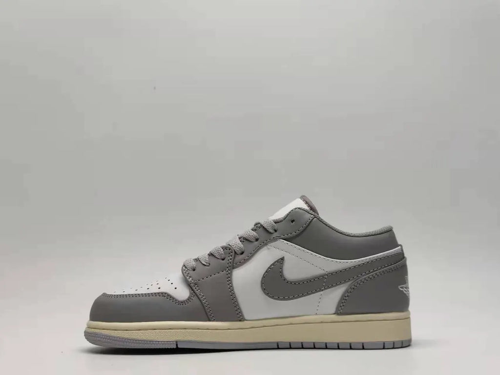 nike Air Jordan 1 Low Grey White - Hình 6