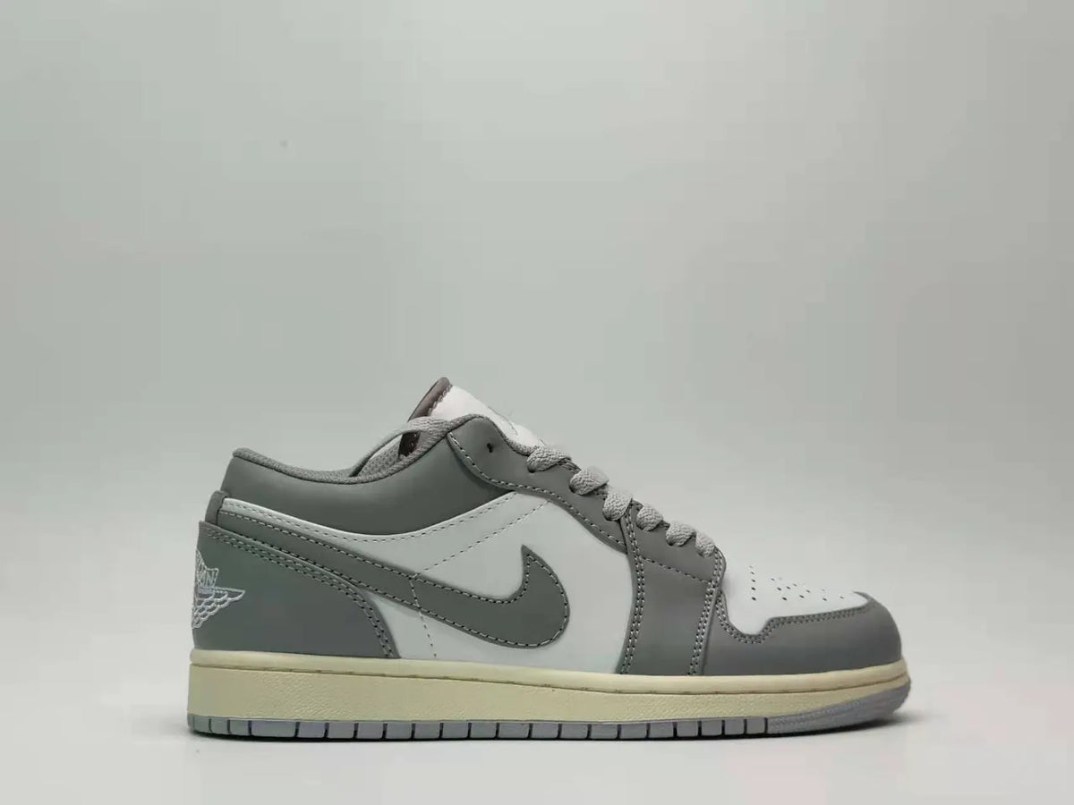 nike Air Jordan 1 Low Grey White - Hình 5