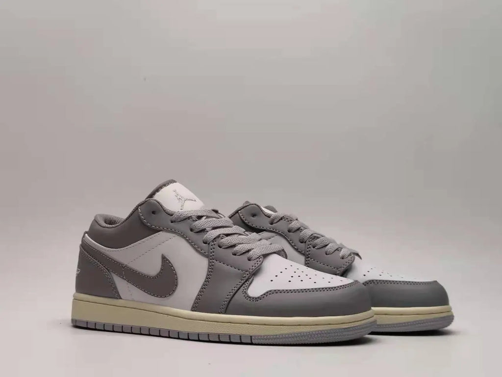 nike Air Jordan 1 Low Grey White - Hình 2