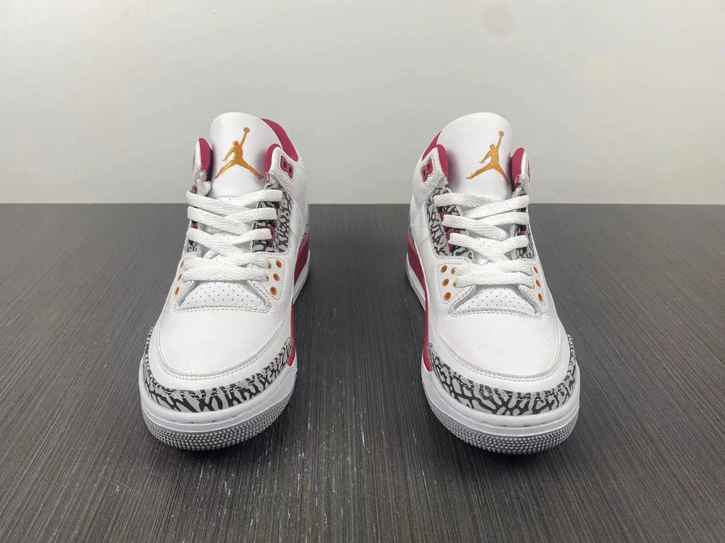 iconic Air Jordan 3 Retro White Red - Hình 8
