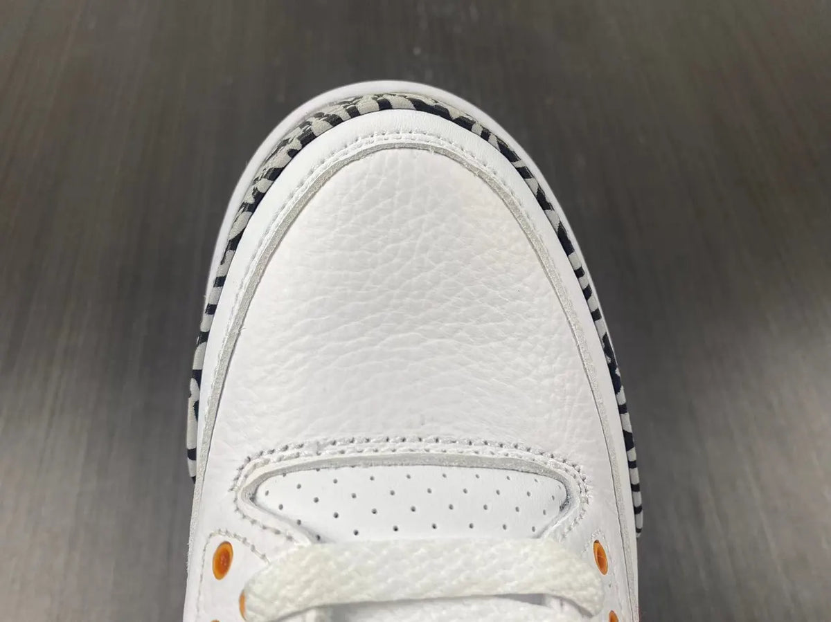 iconic Air Jordan 3 Retro White Red - Hình 6