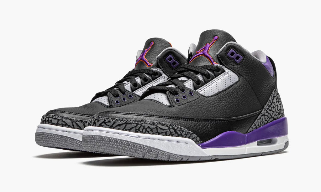Air Jordan 3 Black Court Purple - Hình 4