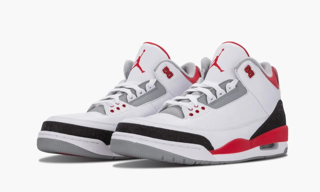 retro Air Jordan 3 Fire Red - Hình 3