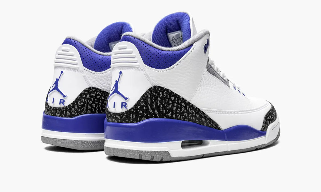Jordan 3 Retro White Sport Blue - Hình 5