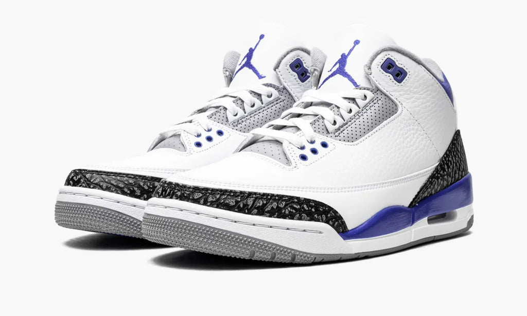 Jordan 3 Retro White Sport Blue - Hình 4