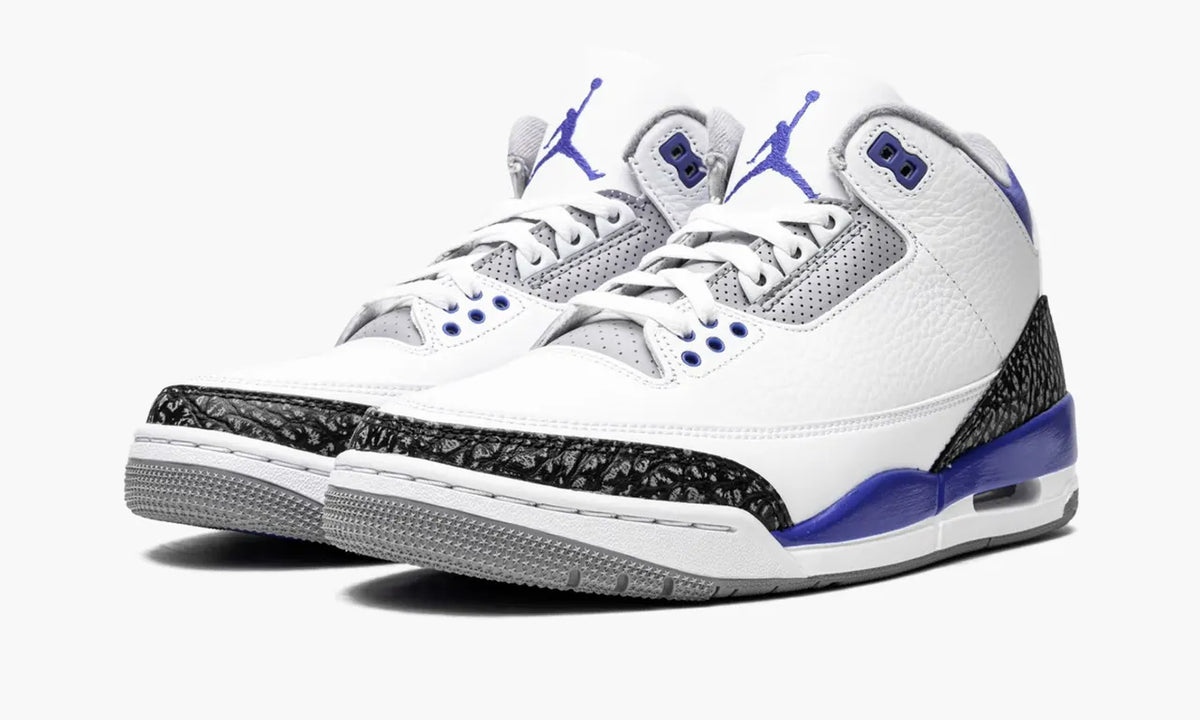 Jordan 3 Retro White Sport Blue - Hình 4