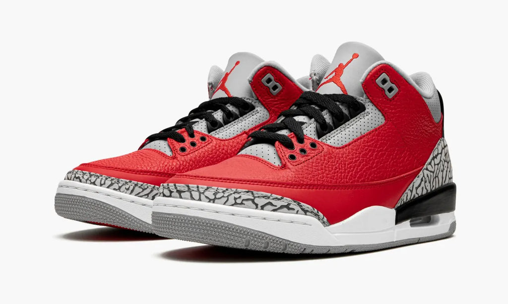retro Air Jordan 3 Red Cement - Hình 4