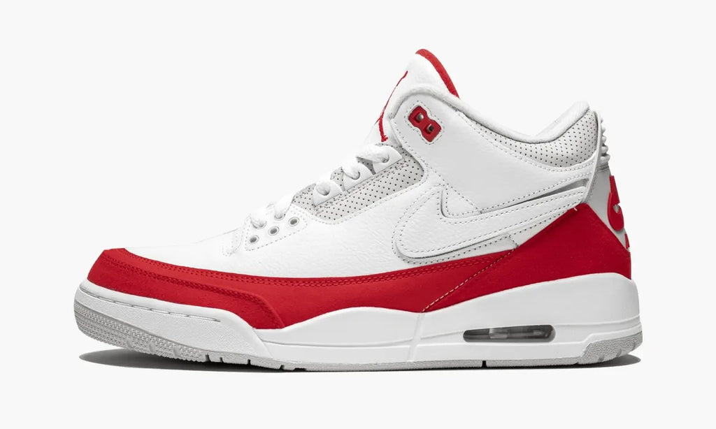 throwback Nike Air Jordan 3 White Red - Hình 2