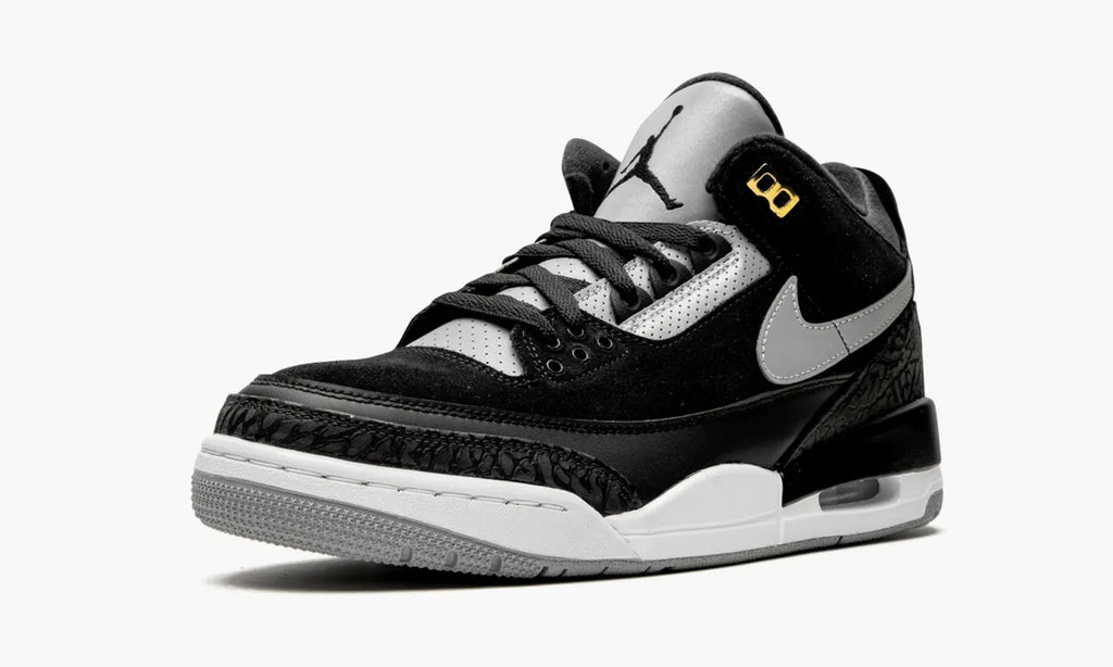Air Jordan 3 Black Cement Gold - Hình 5