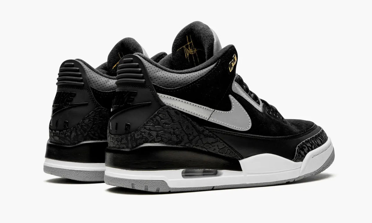 Air Jordan 3 Black Cement Gold - Hình 4