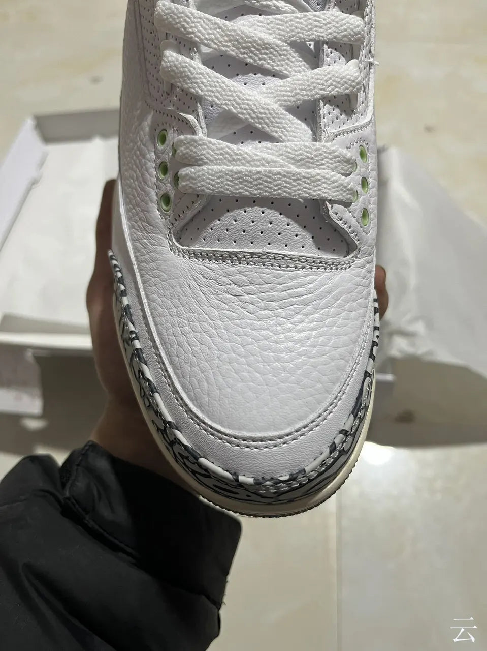 retro Air Jordan 3 Lucky Green - Hình 3