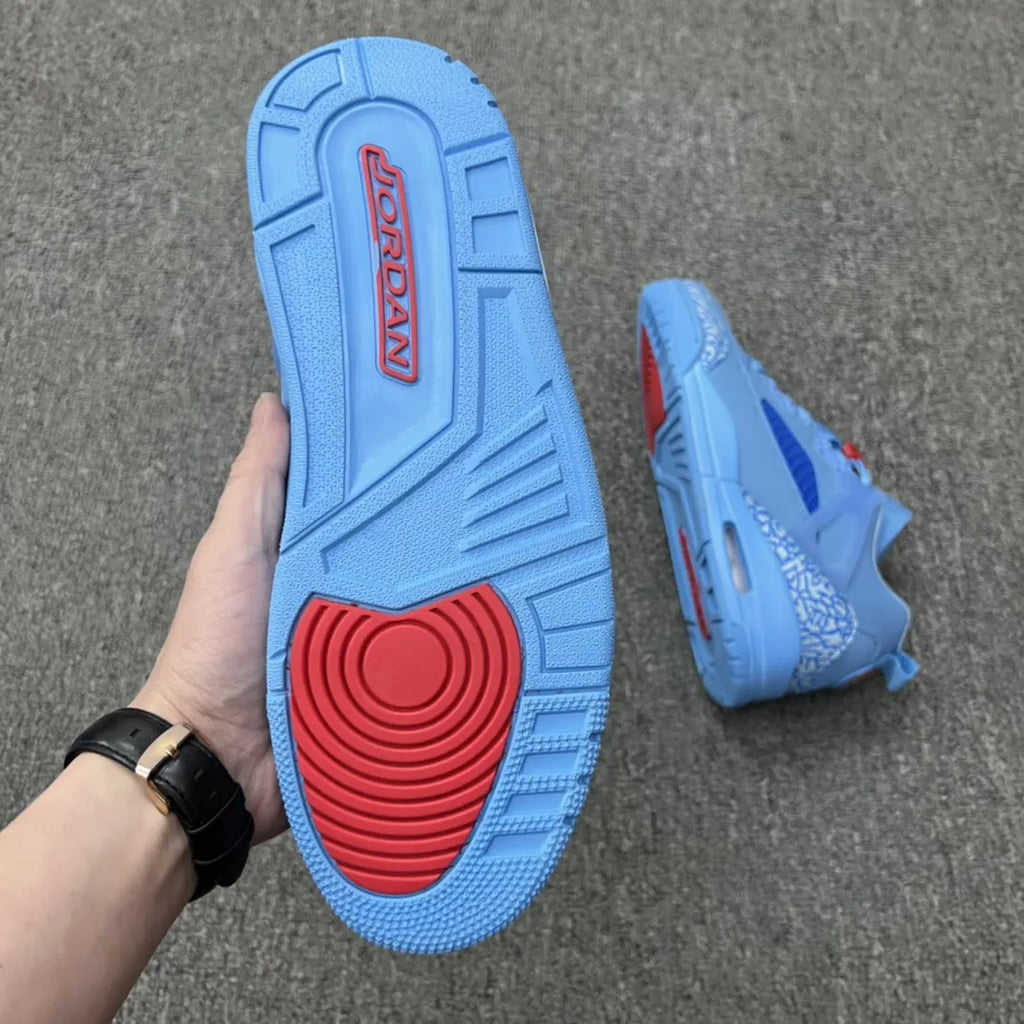Travis Scott Air Jordan 3 Low Blue - Hình 4