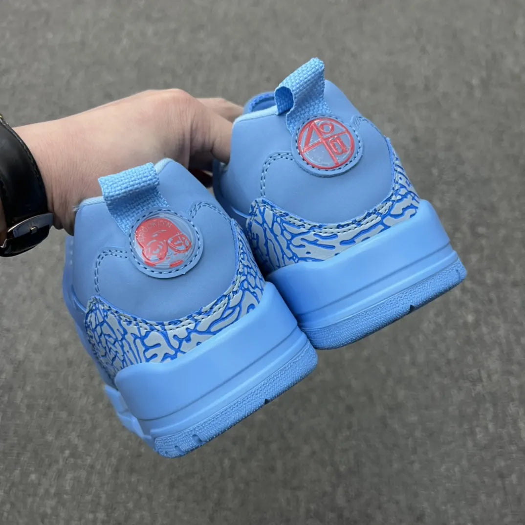 Travis Scott Air Jordan 3 Low Blue - Hình 3