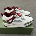 Air Jordan 4 Low White Burgundy
