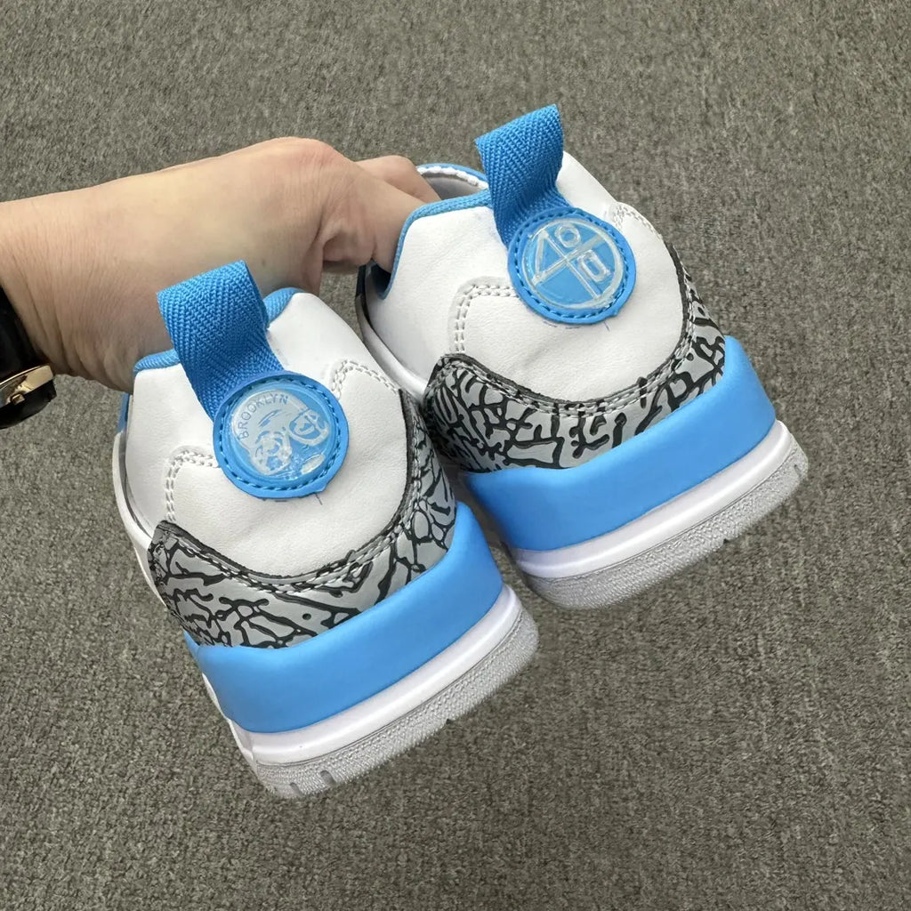 Air Jordan 4 Retro White/Carolina Blue - Hình 3