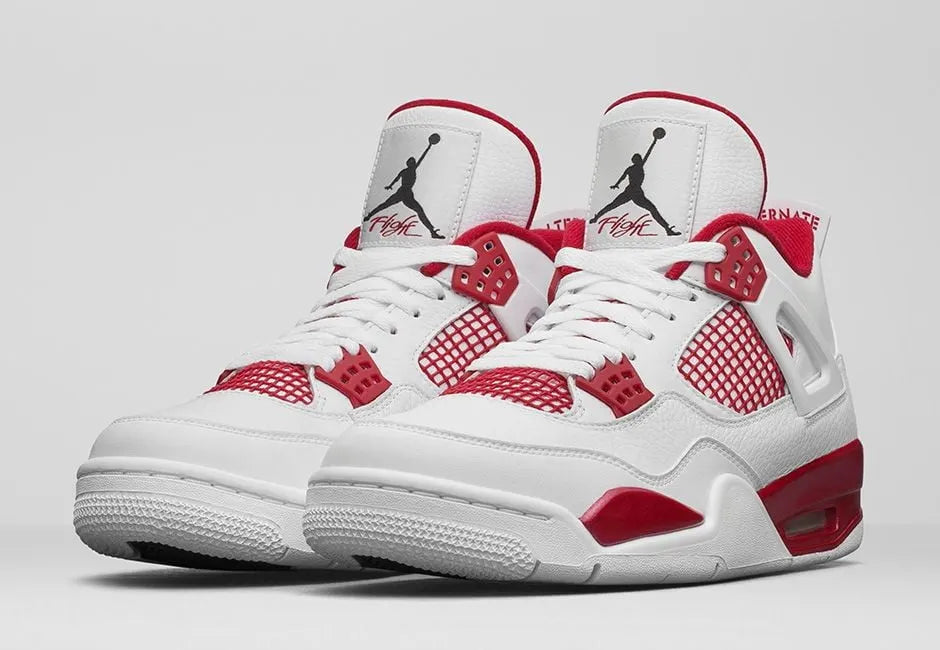 classic Air Jordan 4 Retro White/Red