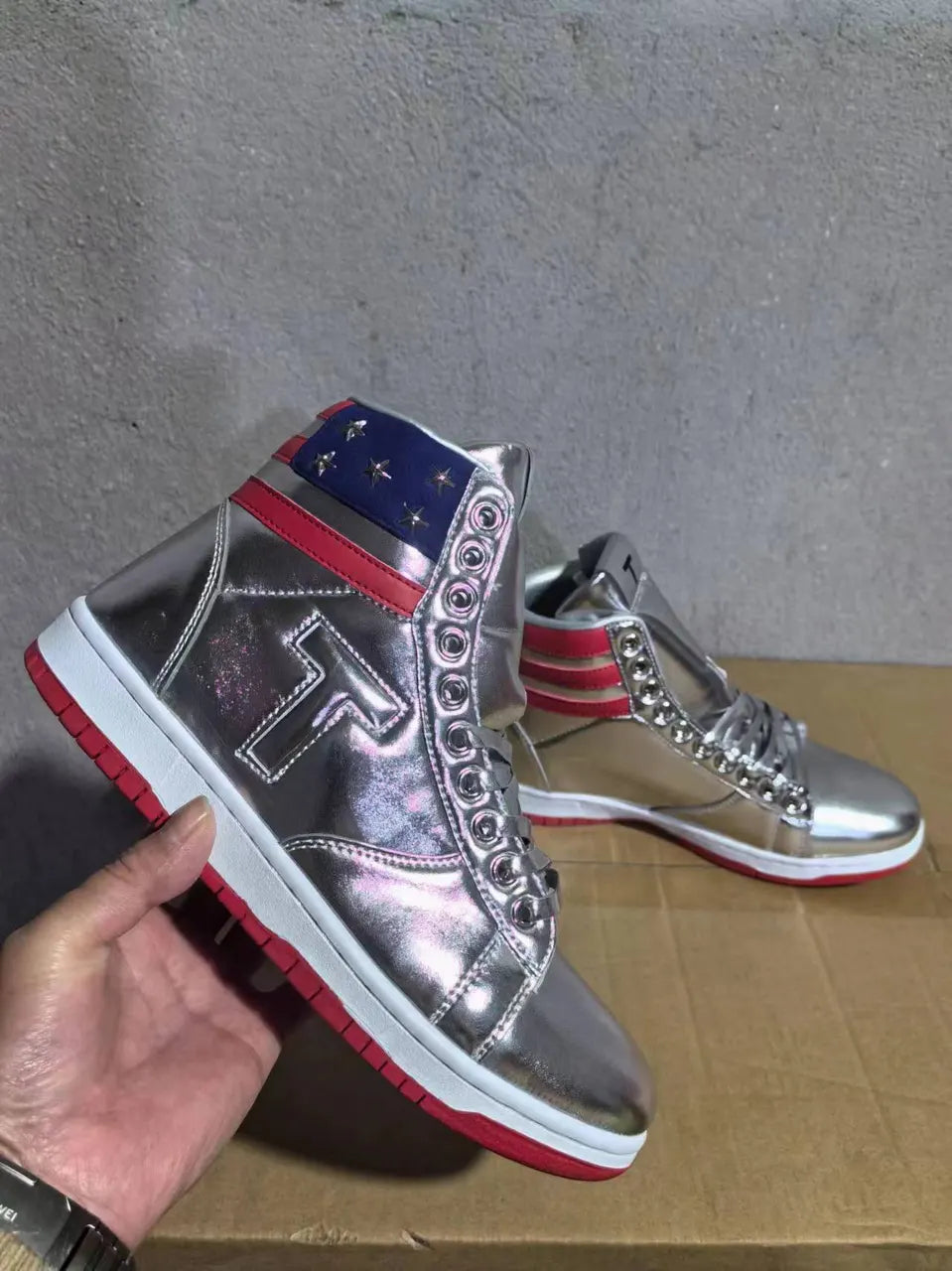 Top Star Silver Sneakers - Hình 4