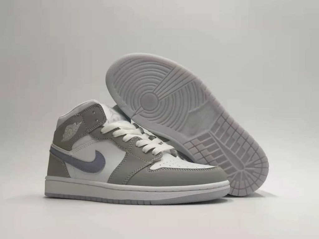 classic Air Jordan 1 Mid White Grey
