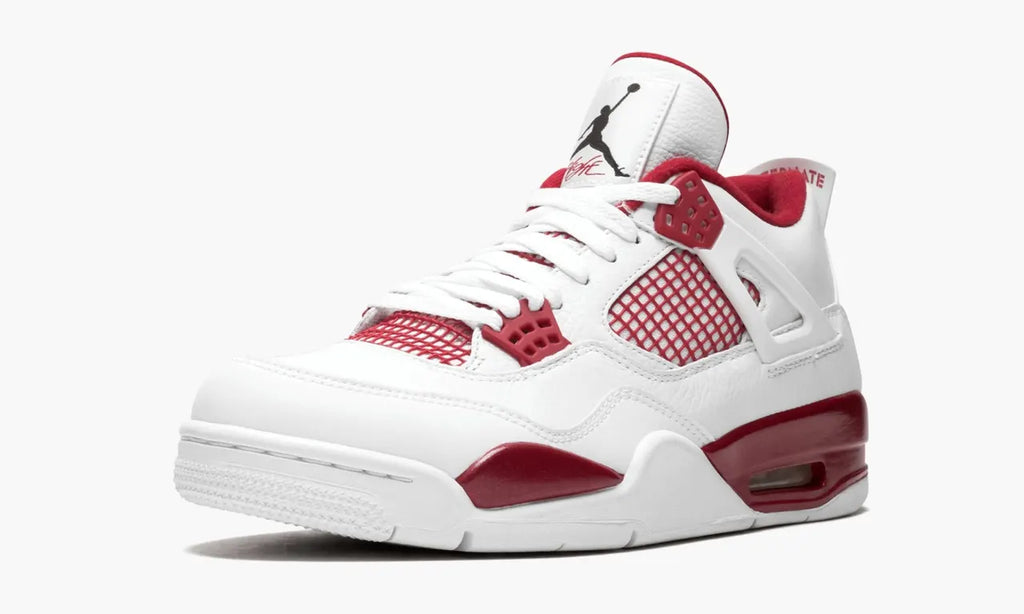 Jordan 4 Retro White Burgundy - Hình 5